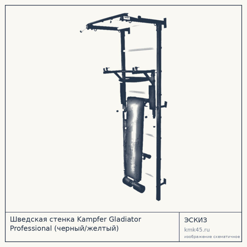 Шведская стенка Kampfer Gladiator Professional (черный/желтый) — от 17 000 ₽