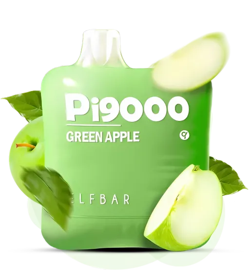 Elf Bar Pi9000 - Green Apple (nic 5%)