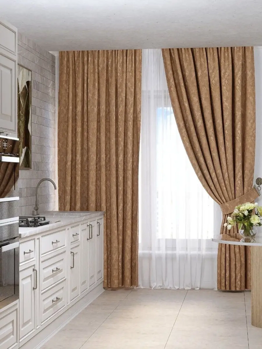 Комплект штор Канвас Мрамор 2,0м*2,7м
