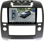 Магнитола для Nissan Navara D40 2004-2014 (кондиционер) - Teyes CC3-2K-360 монитор 9.5" 2K QLED на Android 10, Быстрая, CarPlay, 4G SIM-слот, 4 камеры в комплекте