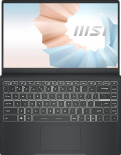Ноутбук MSI Modern 14 14; 1920x1080 (Full HD)/ Intel Core i7 1165G7, 2800 МГц/ 8 Гб DDR-4/ 512 Гб SSD/ Intel Iris Xe Graphics/ Wi-Fi, Bluetooth, Cam/ Windows 10 Home / серый 9S7-14D314-062