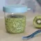 Стеклянный контейнер Beaba Glass Portion Jar 250 ml Eucalyptus