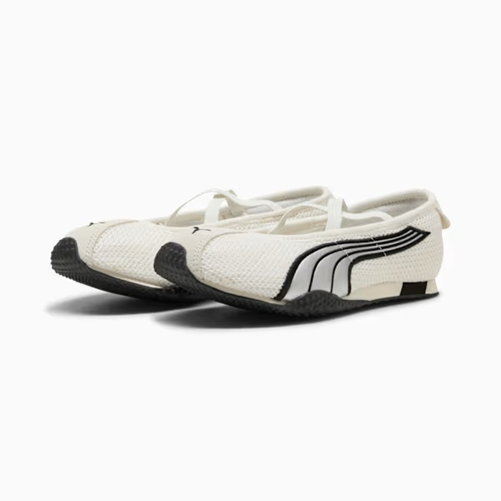 PUMA Женские кроссовки-балетки H-Street, белый/серебряный