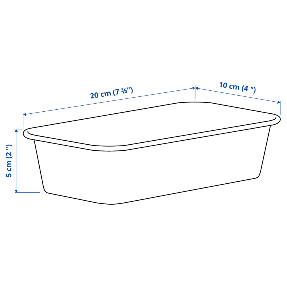 IKEA NOJIG  (ИКЕА НОЙИГ)  -  Органайзер - пластик/бежевый 10x20x5 см