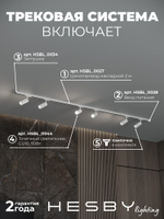 Комплект трековый Hesby Lighting Skylite No3 HSBL_kompl_S003_NI2W3K
