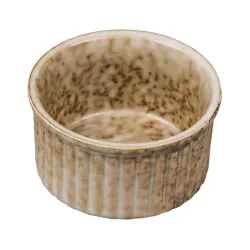 Соусник 90 мл d 7 см h4 см круглый Рамекин фарфор Brown Spider Silk P.L. Proff Cuisine [12]