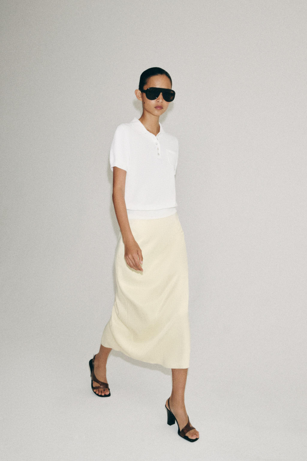 ПРЯМАЯ ЮБКА МИДИ — ZW COLLECTION — ZARA