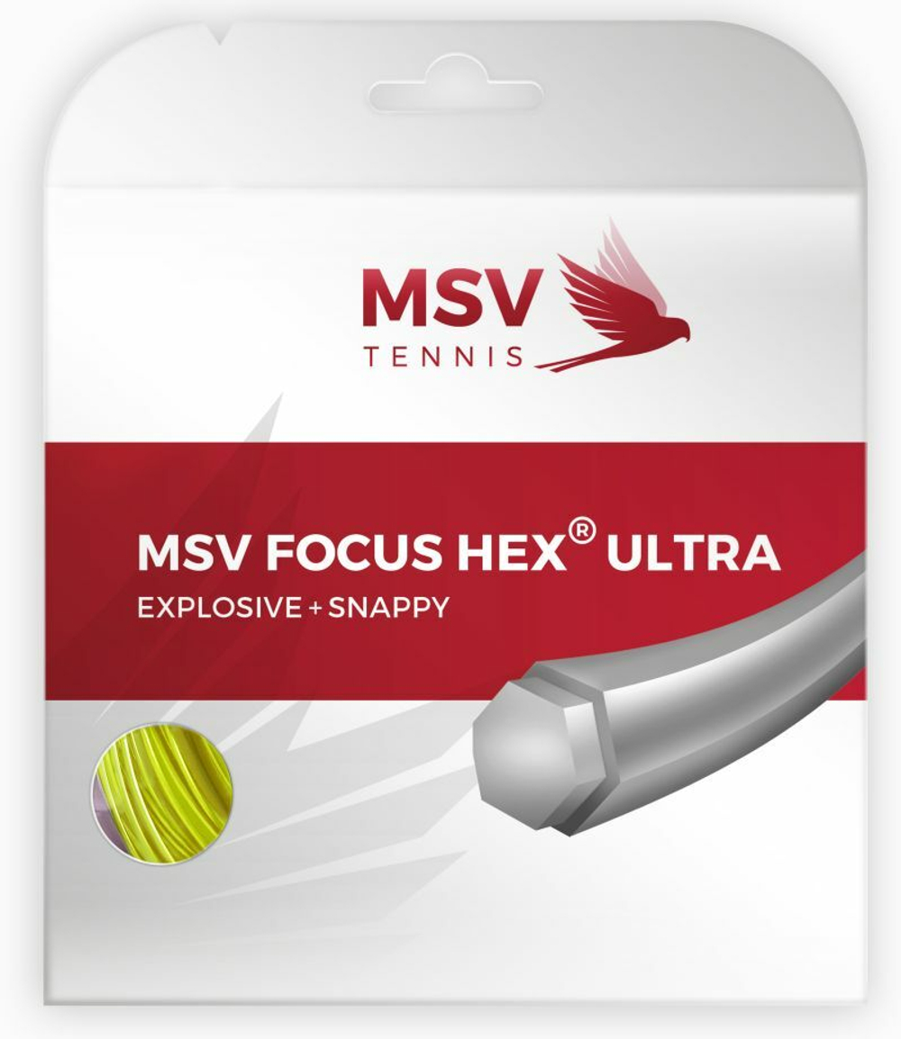 Теннисные струны MSV Focus Hex Ultra (12 m) - желтый