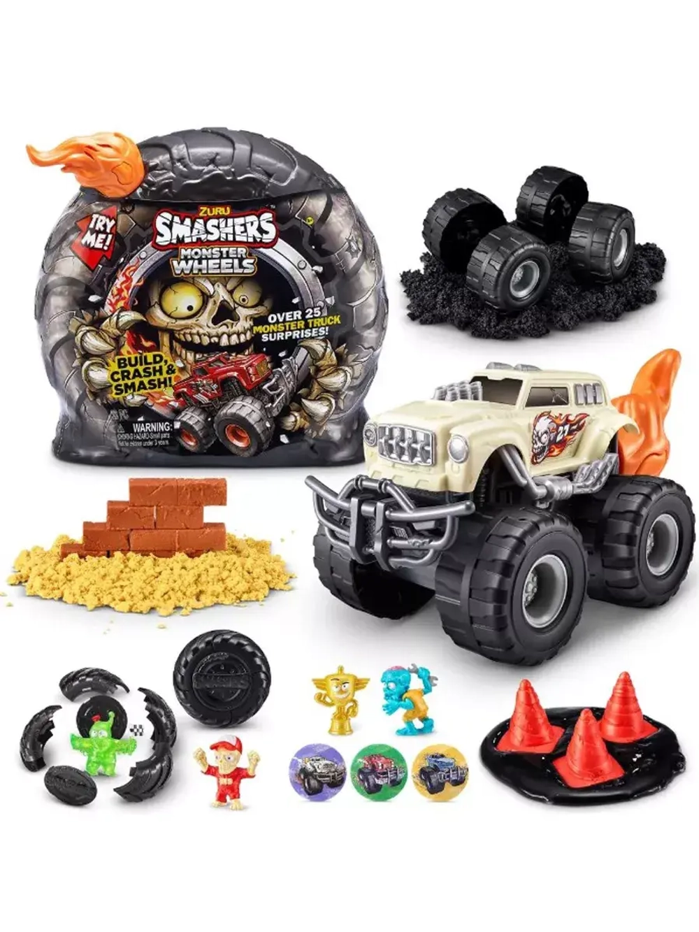 Набор игрушка сюрприз Зуру Smashers Monster Truck машинка