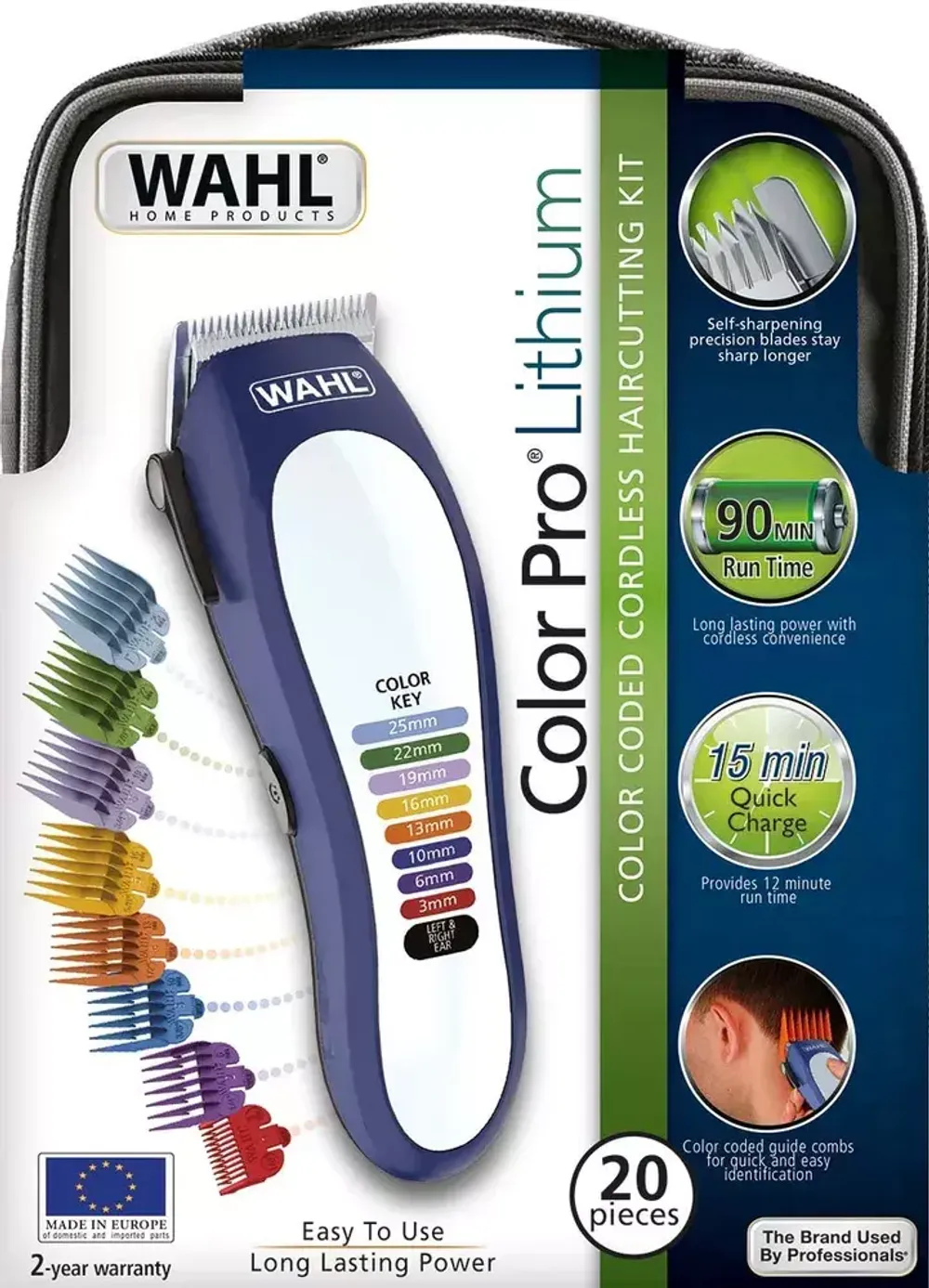 Машинка для стрижки волос Wahl Color Pro Lithium (79600-3716) - 14