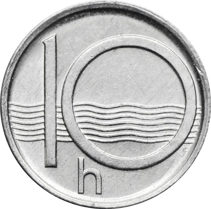 10 геллеров 1993-2003 Чехия