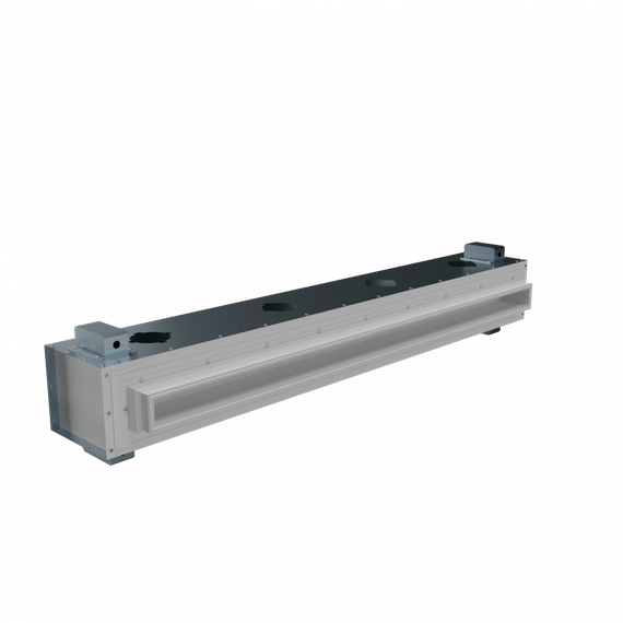 Flexag RA-1-1000-30-W щелевой диффузор с КСД под натяжной потолок, белый