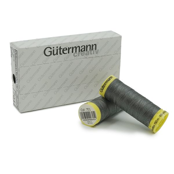Нитки для трикотажа Gutermann Maraflex 120 (150 метров), 5 кат. | 702 мышино-серый