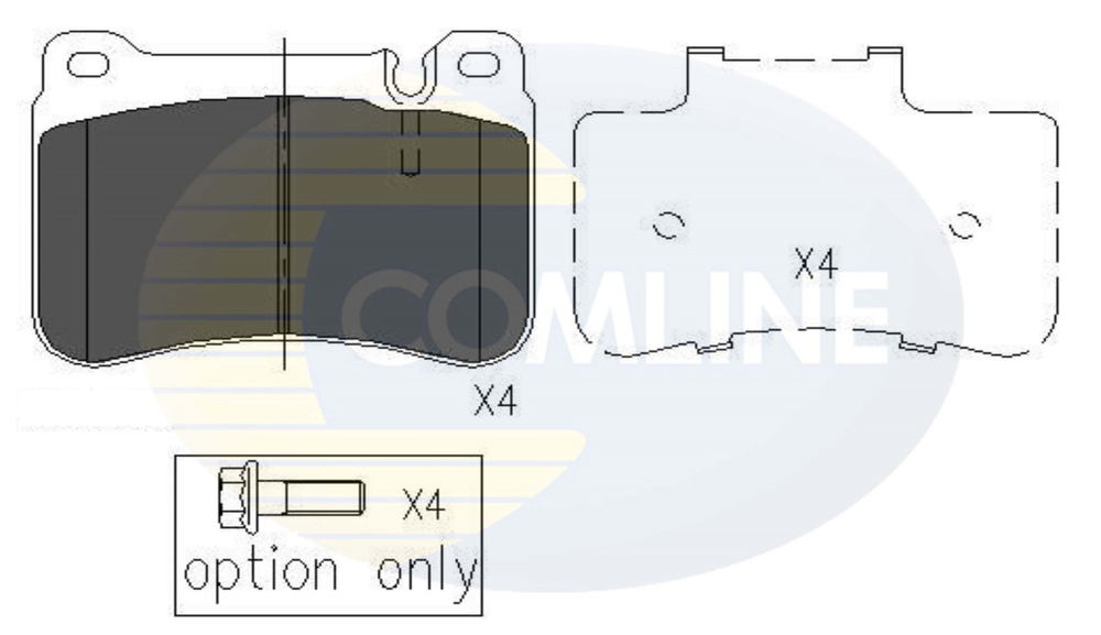 COMLINE - CBP06007-CML - Brake Pad Set, disc brake