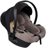 Детская коляска Indigo Mio Eco 3 в 1 с автокреслом Avionaut Cosmo Beige 04 черная кожа+св.бежевая кожа