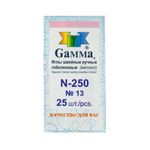 Иглы ручные гобеленовые №13, 25 шт, острие закругл, Gamma N-250
