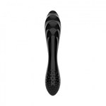 Стеклянный фаллоимитатор Satisfyer Dazzling Crystal (18,2×3,6 см), черный