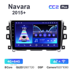 Teyes CC2 Plus 10,2"для Nissan Navara 2015+