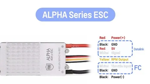 ESC регулятор мотора T-Motor Alpha 40A LV 4-6S