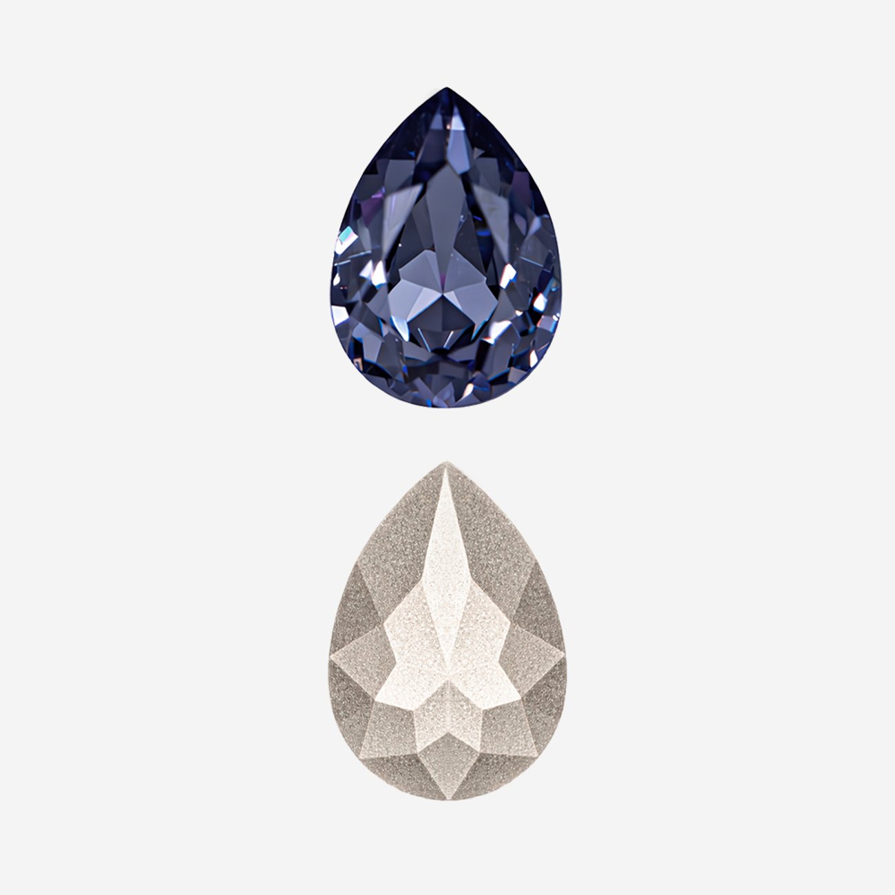 Кристалл Капля (Drop), оттенок "Танзанит"/"Tanzanite", 10*7мм