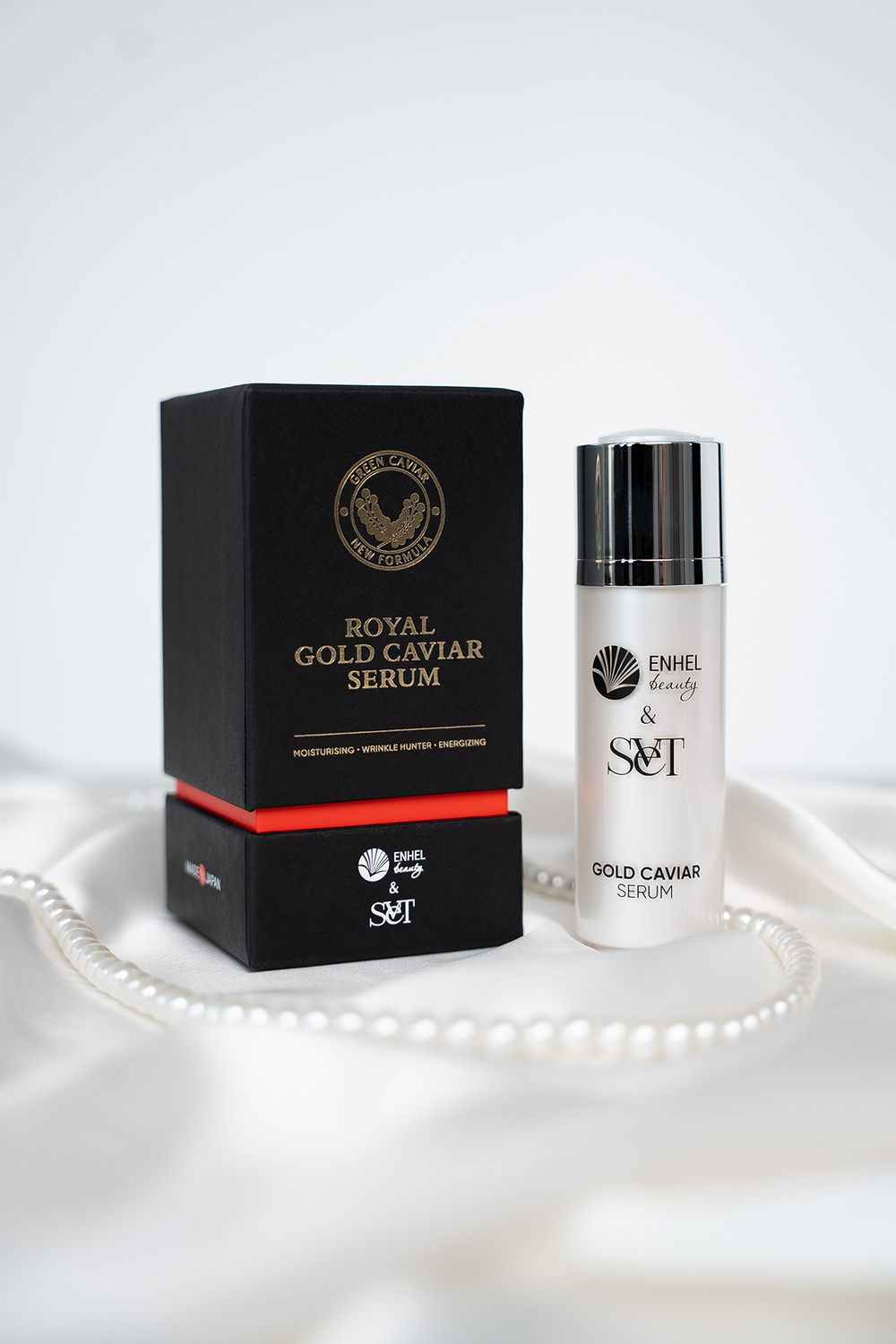 Королевская коллагеновая сыворотка для лица с зеленой икрой Enhel Beauty