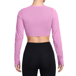 Топ теннисный Nike Court Paris Slam Long Sleeve Cropped Tennis - light magenta/tattoo/light magenta/black