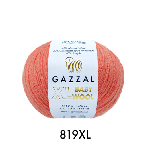 BABY WOOL XL, коралл