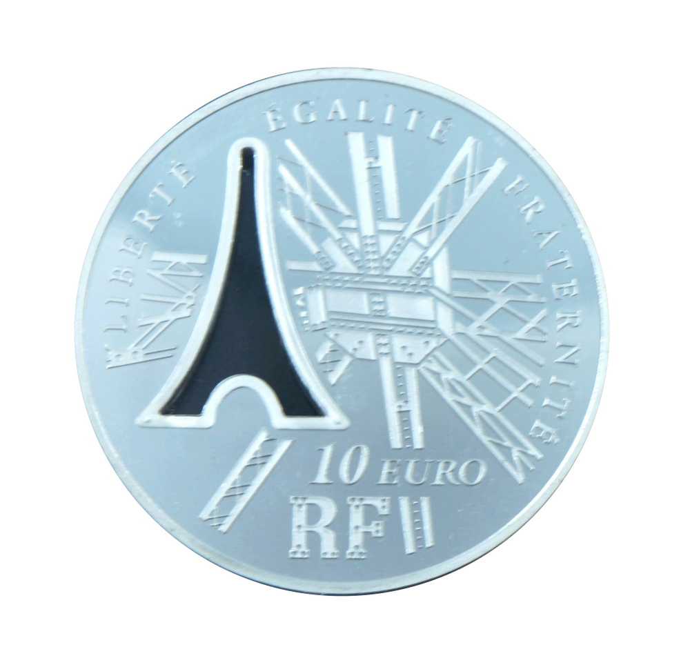 10 Евро Серебро Франция 2009 Гюстав Эйфель 1832-1923 (GUSTAVE EIFFEL)