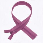 Молния потайная (скрытая) SBS Т3 (3 мм) 1 зам., н/раз., 50 см, S-376, сиреневый темн., уп. 50 шт