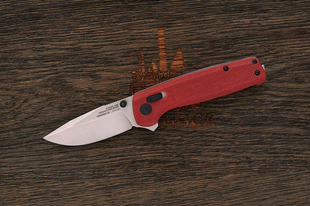 Складной нож SOG Terminus XR, сталь D2, рукоять G10 бордовый