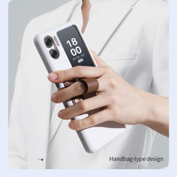 Чехол белого цвета (Morning White) с мягким силиконовым покрытием от Nillkin для OPPO Find N2 Flip, серия Flex Flip