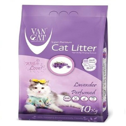 Van Cat Комкующийся наполнитель без пыли с ароматом Лаванды, пакет