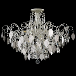 Светильник потолочный Crystal Lux ESMIRALDA PL9 SILVER
