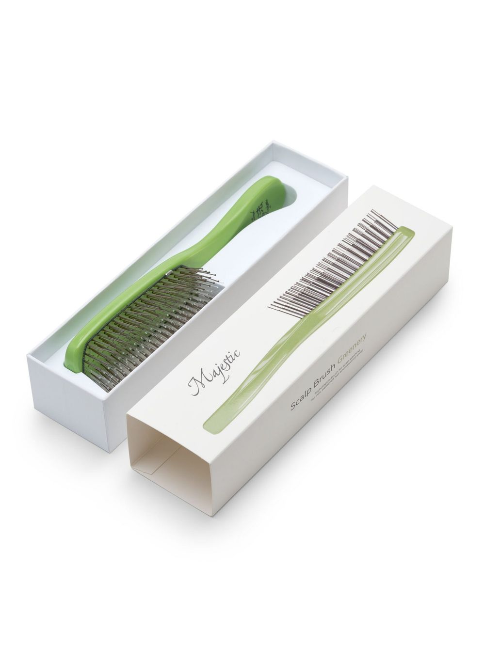 Расческа Majestic Scalp Brush лайм
