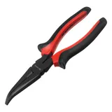 Длинногубцы изогнутые Black Nickel, 200 мм, двухкомпонентные рукоятки Matrix — фото 1