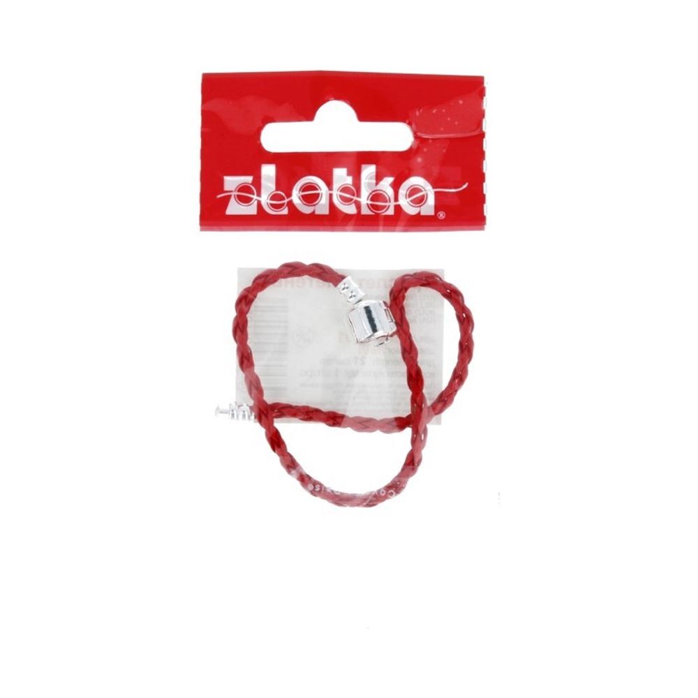 Основа для браслета плетеного 21 см, 5 шт, №01 красный, Zlatka RBL-01 Основа для браслета плетеного 21 см, 5 шт, №01 красный, Zlatka RBL-01
