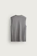 ТРИКОТАЖНЫЙ ТОП БЕЗ РУКАВОВ ИЗ 100% ЛЬНА — ZARA