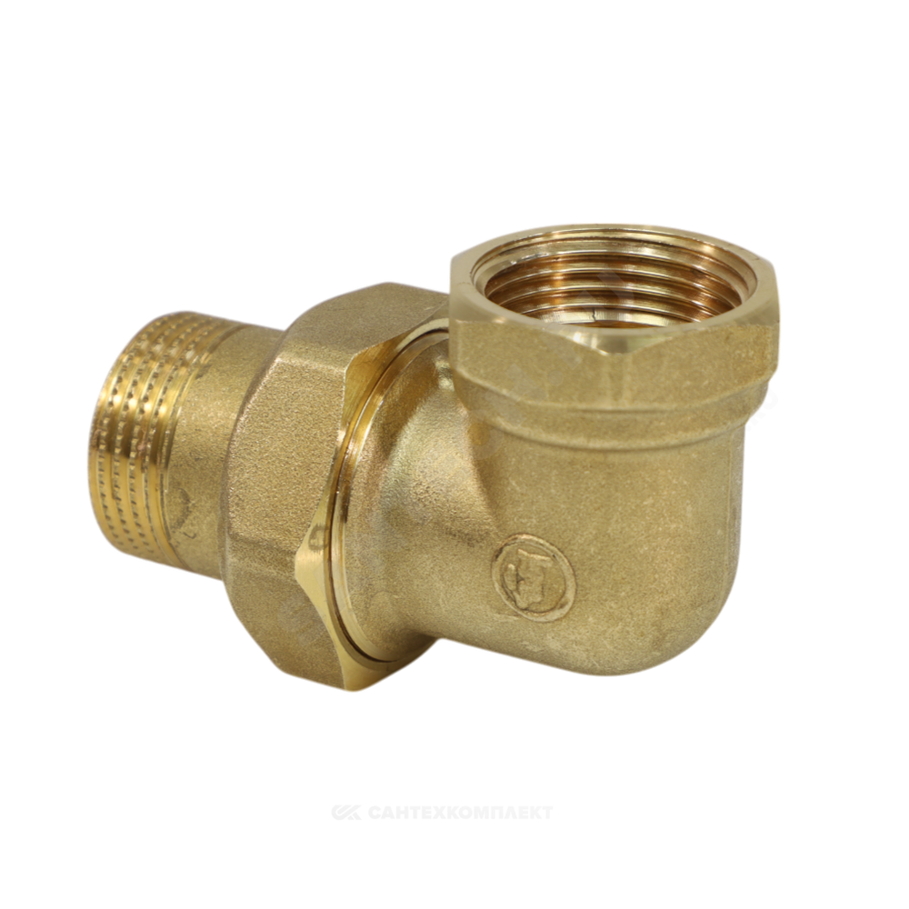 Соединитель латунь американка Ду 40 (1 1/2") угловой ВР/НР R19 Giacomini R19Y017