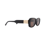 Очки Genex Sunglasses 696 c.189 прямоугольные темно-коричневые с золотом
