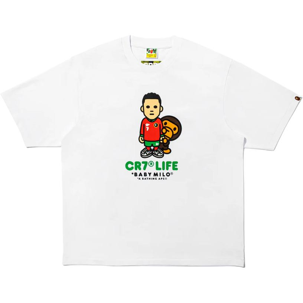 A Bathing Ape Bathing Ape Cr7 Life Футболка Bap Ss26 105 белый