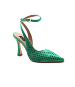 Кожаные туфли на шпильках basilico slingback Pinko - зеленый(1H2138 A074)