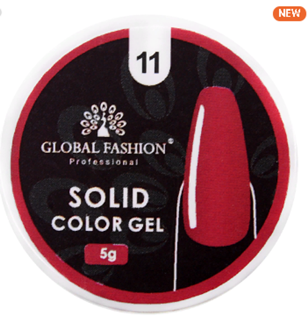 ГЕЛЬ-КРАСКА ПОВЫШЕННОЙ ПЛОТНОСТИ, SOLID COLOR GEL 5 ГР, 11
