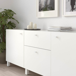 IKEA GUBBARP (ИКЕА ГУББАРП) — Ручка, белая, 21 мм, фото 3
