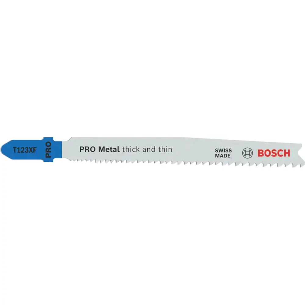 Пилка для лобзика по металлу 100 мм, T123XF BOSCH 2608638473