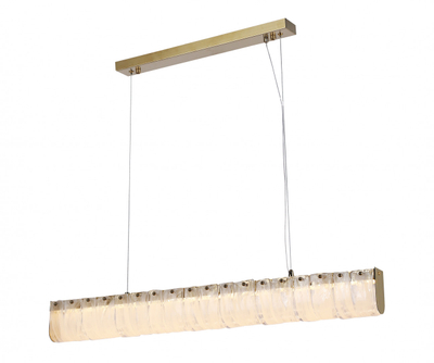 07599-90L,36 Люстра Гэлли латунь w90*8 h200 Led 32W (3000K). ТМ Kink Light
