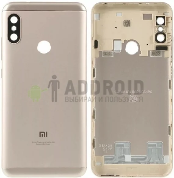 Задняя крышка для Xiaomi Redmi 6X / A2 (Gold)
