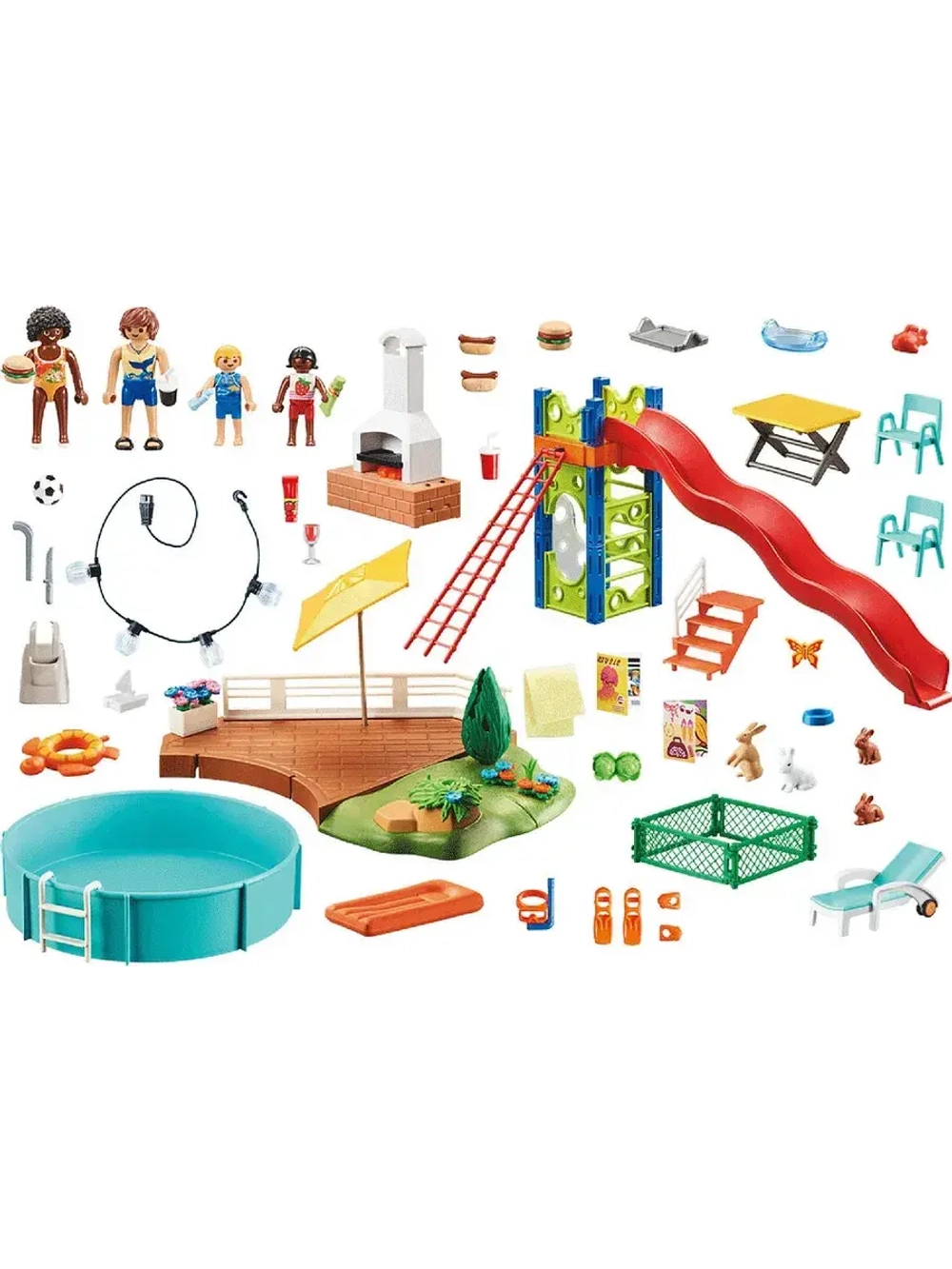 Вечеринка у бассейна Modern House Pool Party Playmobil 70987