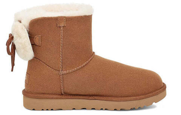 UGG Угги Classic Double Bow Mini, каштановый