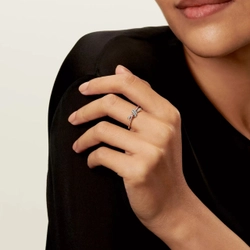 Кольцо из розового золота и платины с бриллиантами, Tiffany 💠 Knot