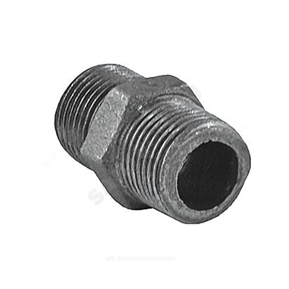Ниппель прямой чугун Ду 50 (2") НР Fittex PLUS